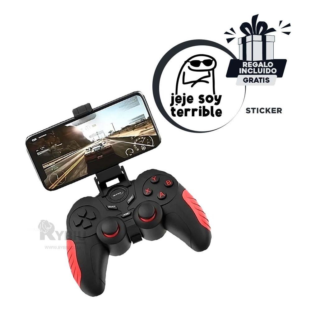 Mando Preciso Gamer en Tono Negro Y+Stickers Mando Preciso Gamer en Tono Negro Y+Stickers