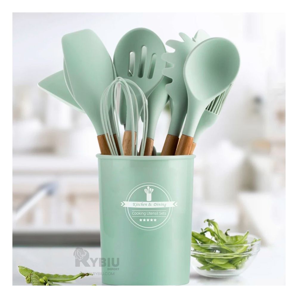 Utensilios de Cocina en Verde Agua Y+Post-it adhesivos Utensilios de Cocina en Verde Agua Y+Post-it adhesivos