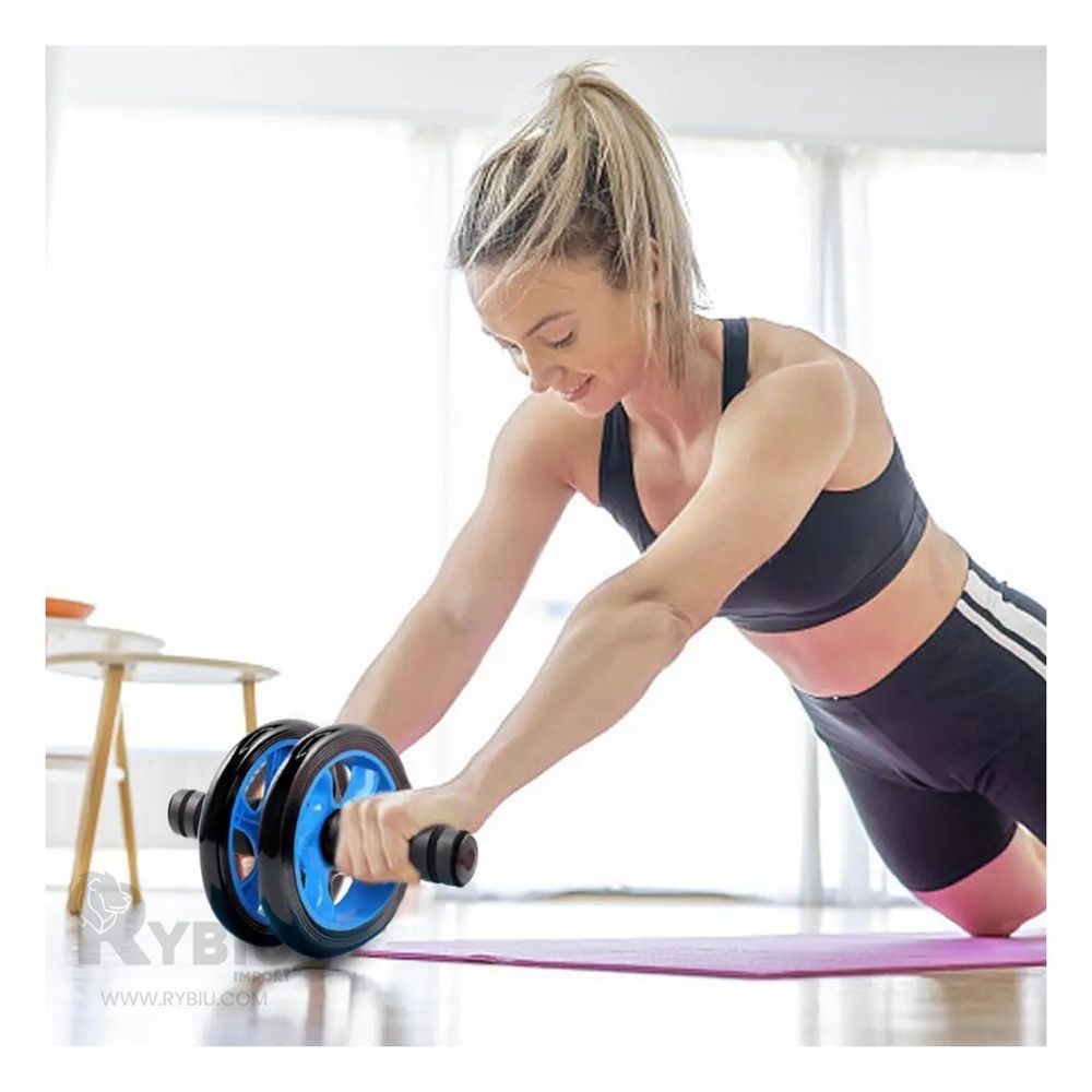 Rodillo para Ejercicios + Tapete Celeste Y+Papel de Regalo × Rodillo para Ejercicios + Tapete Celeste Y+Papel de Regalo ×