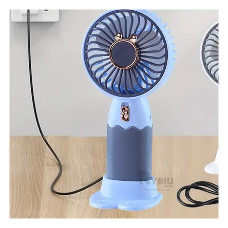 Ventilador con Orejitas de Color Azul Y+Papel de Regalo Ventilador con Orejitas de Color Azul Y+Papel de Regalo