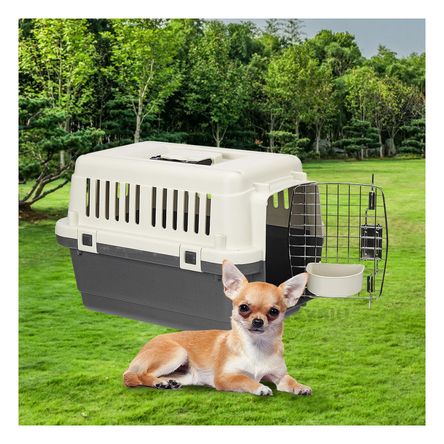 Transportador L50 de Animales Seguro y Comodo Plomo Oscuro Transportador L50 de Animales Seguro y Comodo Plomo Oscuro