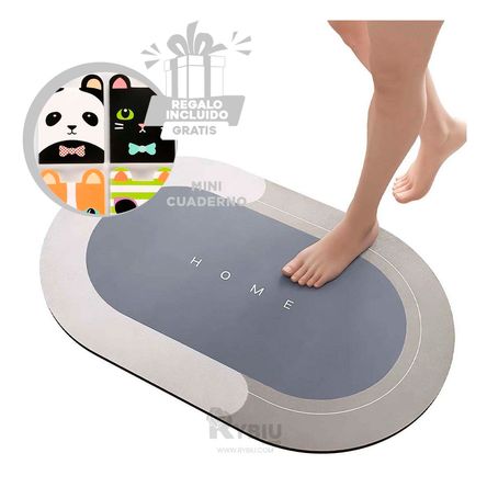 Tapete Minimalista Ideal y Ovalado en Tono Plomo Y+Agendita Tapete Minimalista Ideal y Ovalado en Tono Plomo Y+Agendita