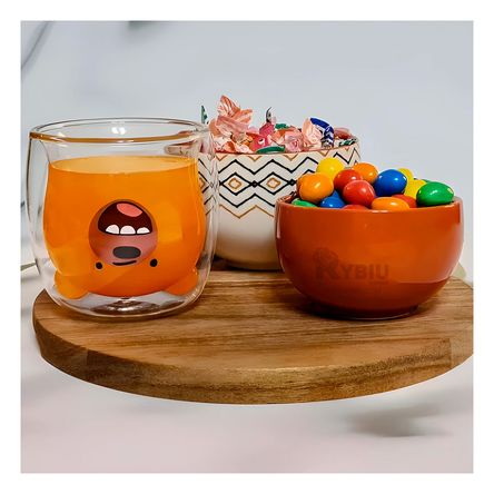 Vaso de Oso Marron en Transparente Y+Agendita Vaso de Oso Marron en Transparente Y+Agendita