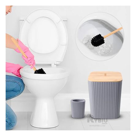 Organizador para Baño Incluye 6 piezas Resistentes en Gris Organizador para Baño Incluye 6 piezas Resistentes en Gris