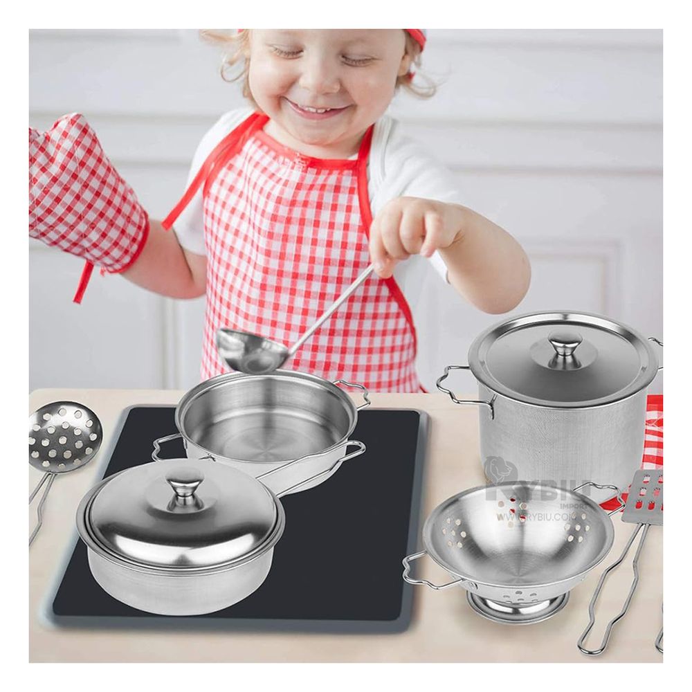 Set de Cocina con Accesorios de Acero Inoxidable Set de Cocina con Accesorios de Acero Inoxidable