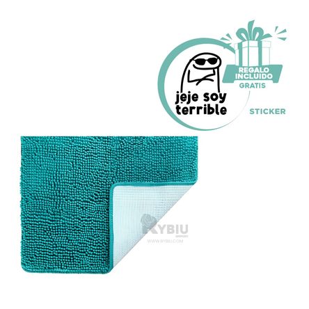 Tapete Absorbente Rectangular en Color Verde Y+Stickers Tapete Absorbente Rectangular en Color Verde Y+Stickers
