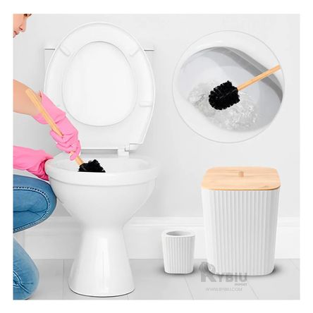 Organizador para Baño Incluye 6 piezas Resistentes en Blanco