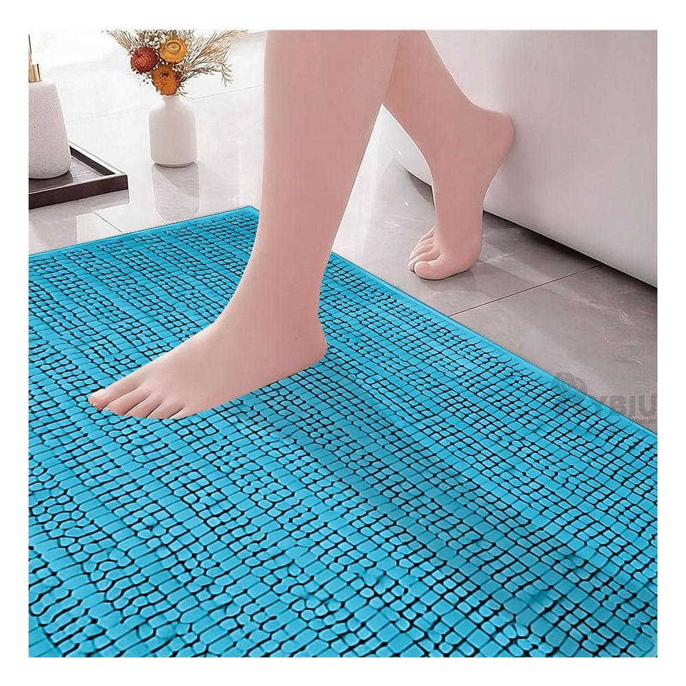 Tapete Forma Rectangular en Color Celeste Y+Papel de Regalo Tapete Forma Rectangular en Color Celeste Y+Papel de Regalo