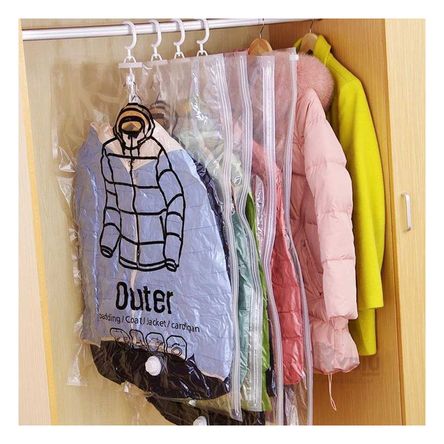 Bolsa Compacta para Abrigos en Color Transparente Y+Agendita Bolsa Compacta para Abrigos en Color Transparente Y+Agendita