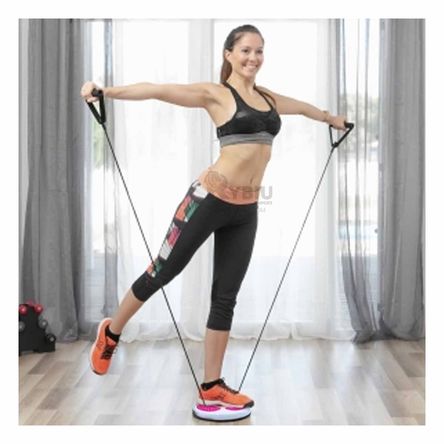 Disco Fitness con Ligas de Color Fucsia Y+Papel de Regalo Disco Fitness con Ligas de Color Fucsia Y+Papel de Regalo