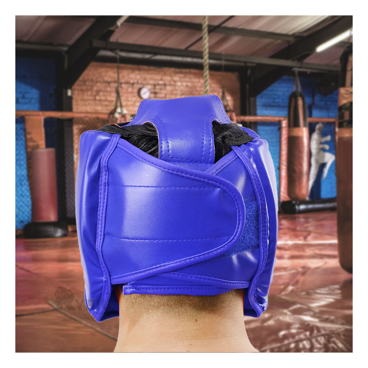 Casco para Disciplina Marcial en Color Azul Y+Agendita