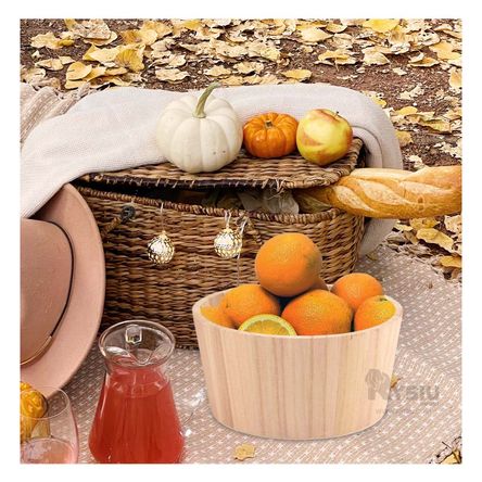 Cubeta Decorativa Moderna en Tono Madera Y+Agendita Cubeta Decorativa Moderna en Tono Madera Y+Agendita