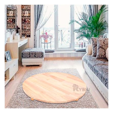 Base Circular de Madera con Patitas de 49cm