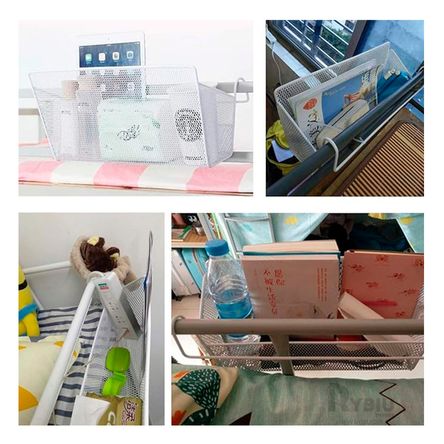 Cesta Colgador Organizadora para Puerta en Color Blanco Cesta Colgador Organizadora para Puerta en Color Blanco