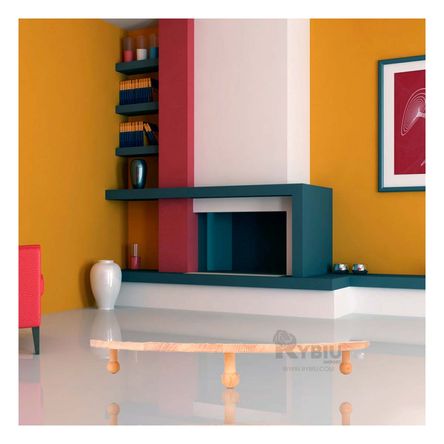 Base Redonda de Madera con Patitas de 44cm Y+Agendita Base Redonda de Madera con Patitas de 44cm Y+Agendita