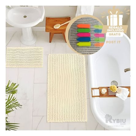 Tapiz Seguro y Practico en Color Crema Y+Post-it adhesivos Tapiz Seguro y Practico en Color Crema Y+Post-it adhesivos