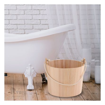 Cubeta con Agarradera Moderna en Tono Madera Y+Agendita Cubeta con Agarradera Moderna en Tono Madera Y+Agendita