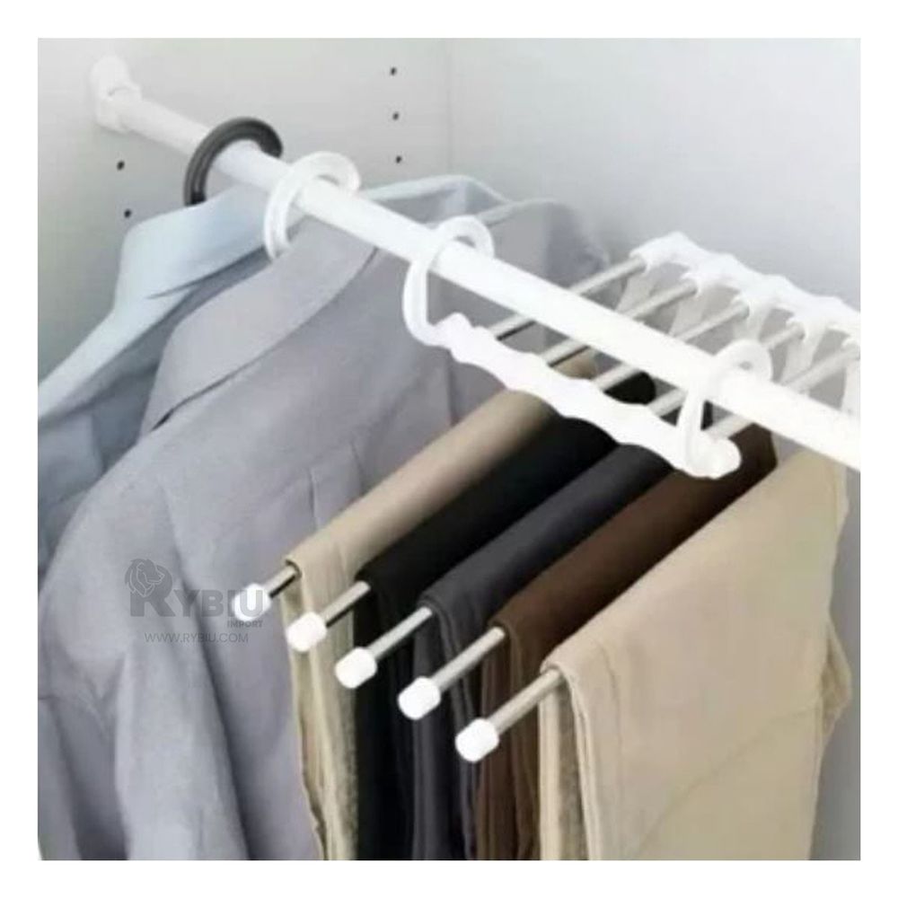 Perchas de Hogar Ajustables en Color Blanco Y+Stickers Perchas de Hogar Ajustables en Color Blanco Y+Stickers