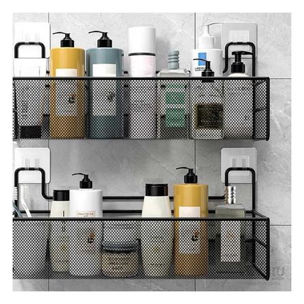 Cesta para Cosmeticos con Estantes en Color Negro Y+Agendita Cesta para Cosmeticos con Estantes en Color Negro Y+Agendita