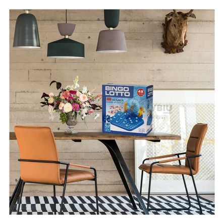 Bingo para Diversion Familiar con Cartas Celeste Y+Stickers Bingo para Diversion Familiar con Cartas Celeste Y+Stickers