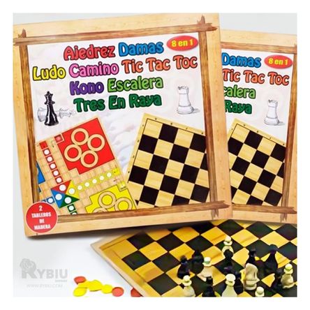 Juego 8 en 1 Ajedrez en Multicolor Juego 8 en 1 Ajedrez en Multicolor