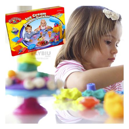 Plastilina Maquina de Helado de Color Amarillo Y+Stickers Plastilina Maquina de Helado de Color Amarillo Y+Stickers