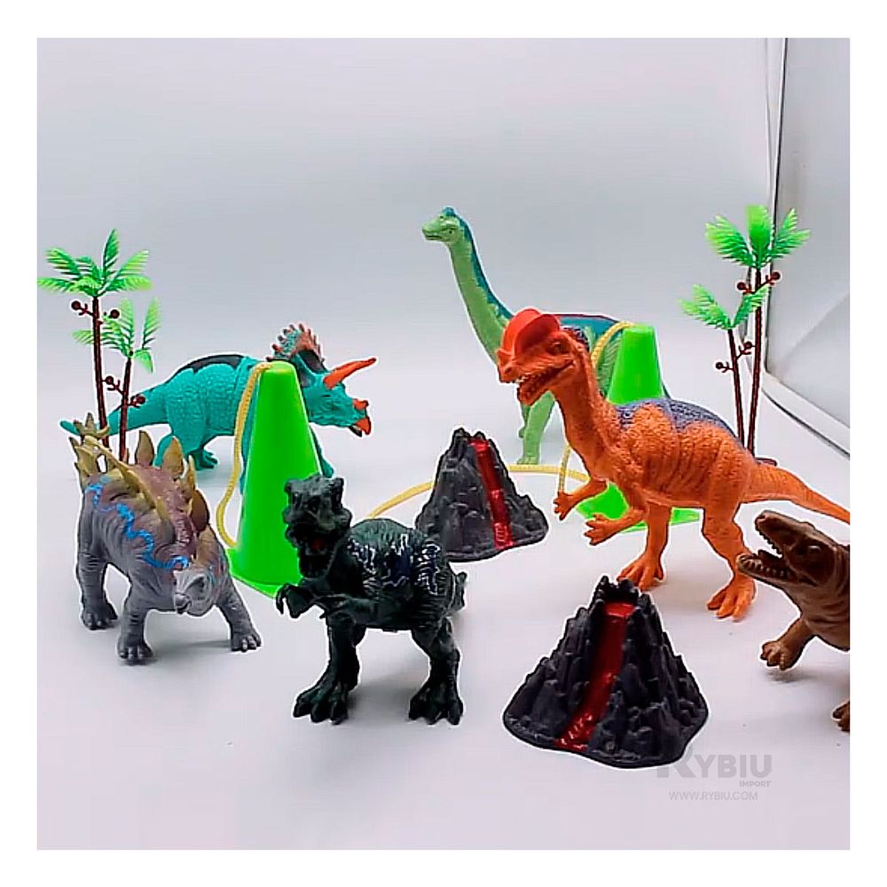 Juguete de Dinosaurios con Accesorios en Multicolor Juguete de Dinosaurios con Accesorios en Multicolor