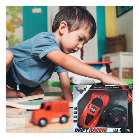 Auto para Aventuras de Carrera en Rojo Y+Post-it adhesivos Auto para Aventuras de Carrera en Rojo Y+Post-it adhesivos