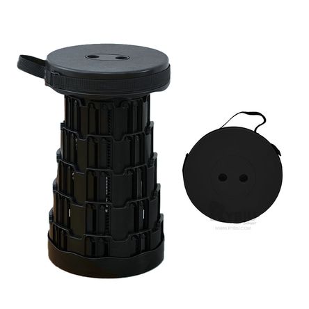 Banco Transportable Plastica en Negro Y+Post-it adhesivos Banco Transportable Plastica en Negro Y+Post-it adhesivos