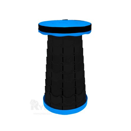 Banco Plegable de Color Azul Y+Post-it adhesivos Banco Plegable de Color Azul Y+Post-it adhesivos