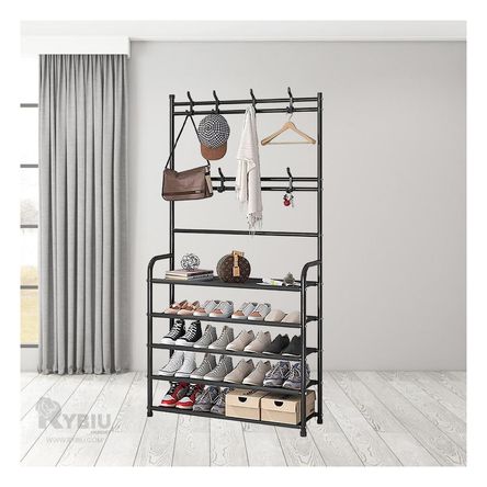 Estante de Casa para Zapatos Tono Negro Y+Post-it adhesivos Estante de Casa para Zapatos Tono Negro Y+Post-it adhesivos