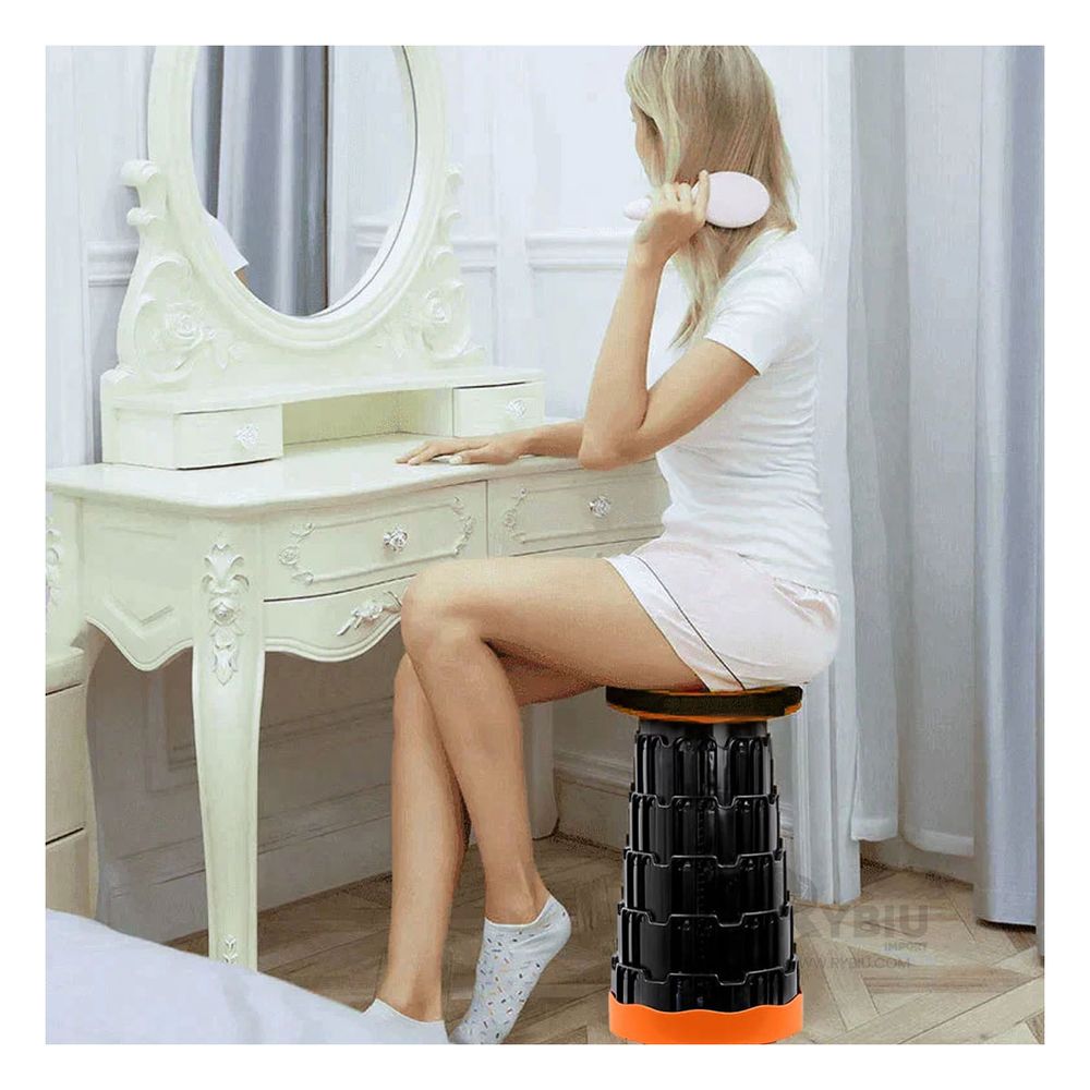 Silla Enrrollable y Duro en Color Anaranjado Y+Agendita Silla Enrrollable y Duro en Color Anaranjado Y+Agendita
