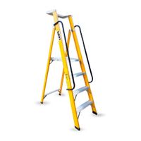 Escalera Plataforma de Fibra de Vidrio 4 Pasos Now Laders