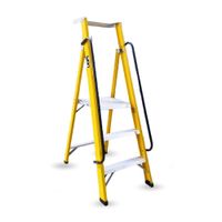 Escalera Plataforma de Fibra de Vidrio 3 Pasos Now Laders