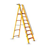 Escalera Plataforma de Fibra de Vidrio 8 Pasos Now Laders