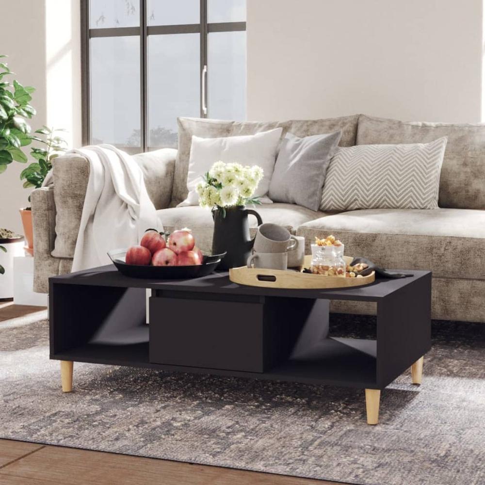 Mesa de Centro Clásica TU MESITA Florencia color Negro 1 puerta