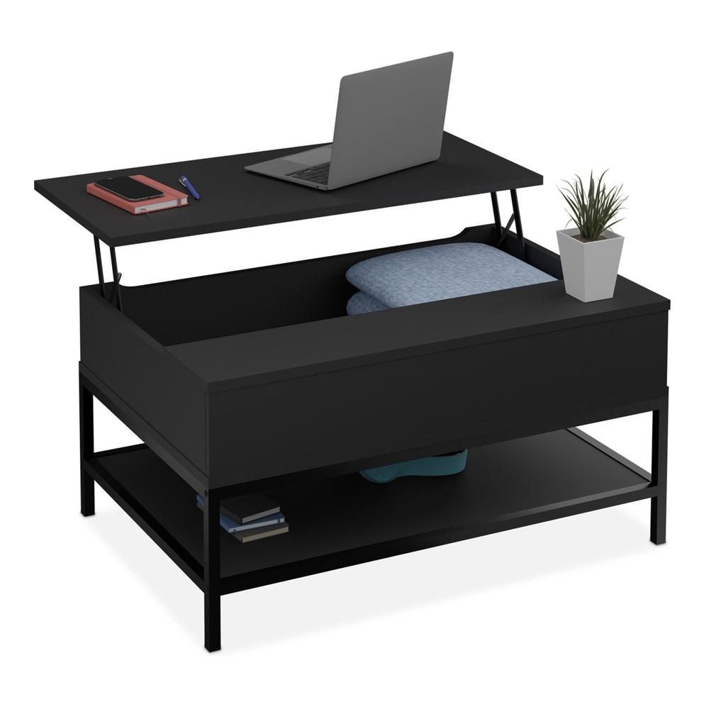 Mesa de Centro Extensible TU MESITA Milanis color Negro 1 puerta