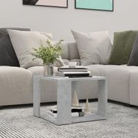 Mesa de Centro Cuadrada TU MESITA Melita color Gris Claro