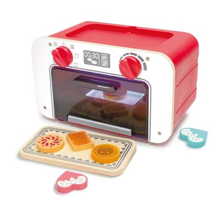 Horno de Juguete HAPE con Bandeja y Galletas Mágicas que Cambian de Color