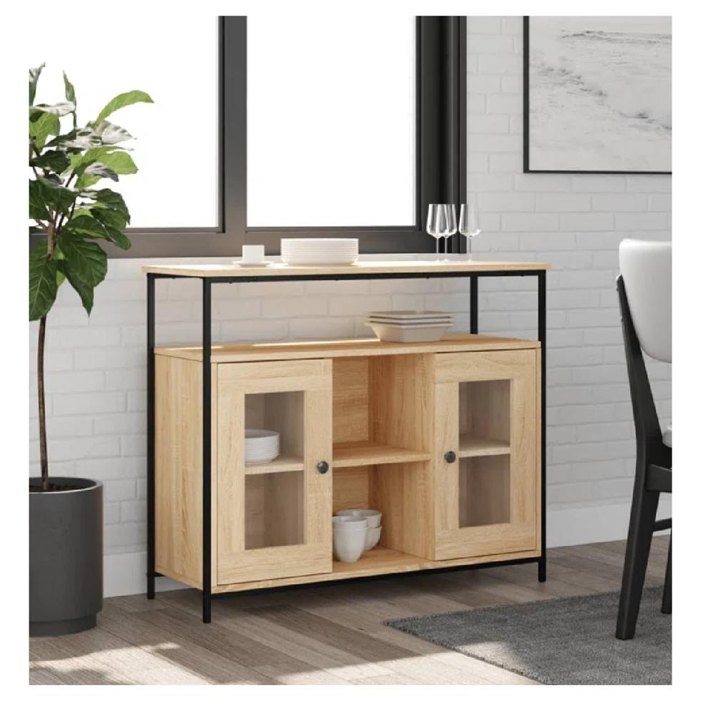 Aparador Industrial TU MESITA Donavan color Duna 2 puertas