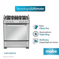 Cocina de piso 76cm Inox Mabe CMP7640FX0