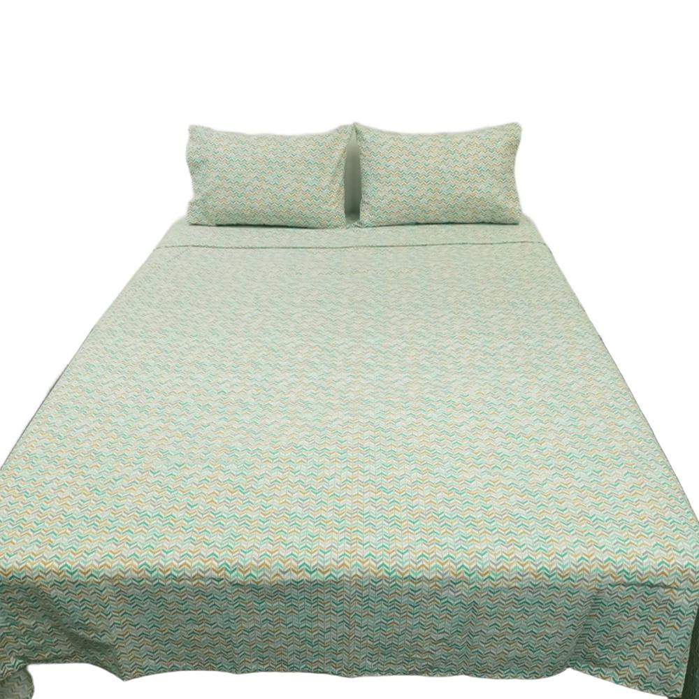 Juego de Sábana Free Home Daire Verde Queen