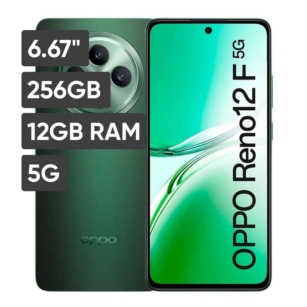 Smartphone OPPO Reno 12F 6.67"" 12GB 256GB 50 MP + 8 MP + 2MP Verde