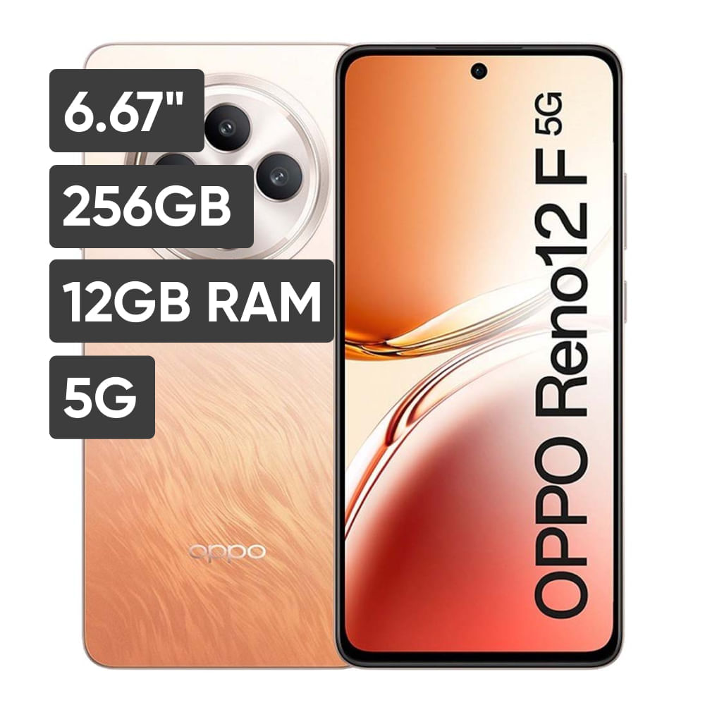 Smartphone OPPO Reno 12F 6.67"" 12GB 256GB 50 MP + 8 MP + 2MP Naranja