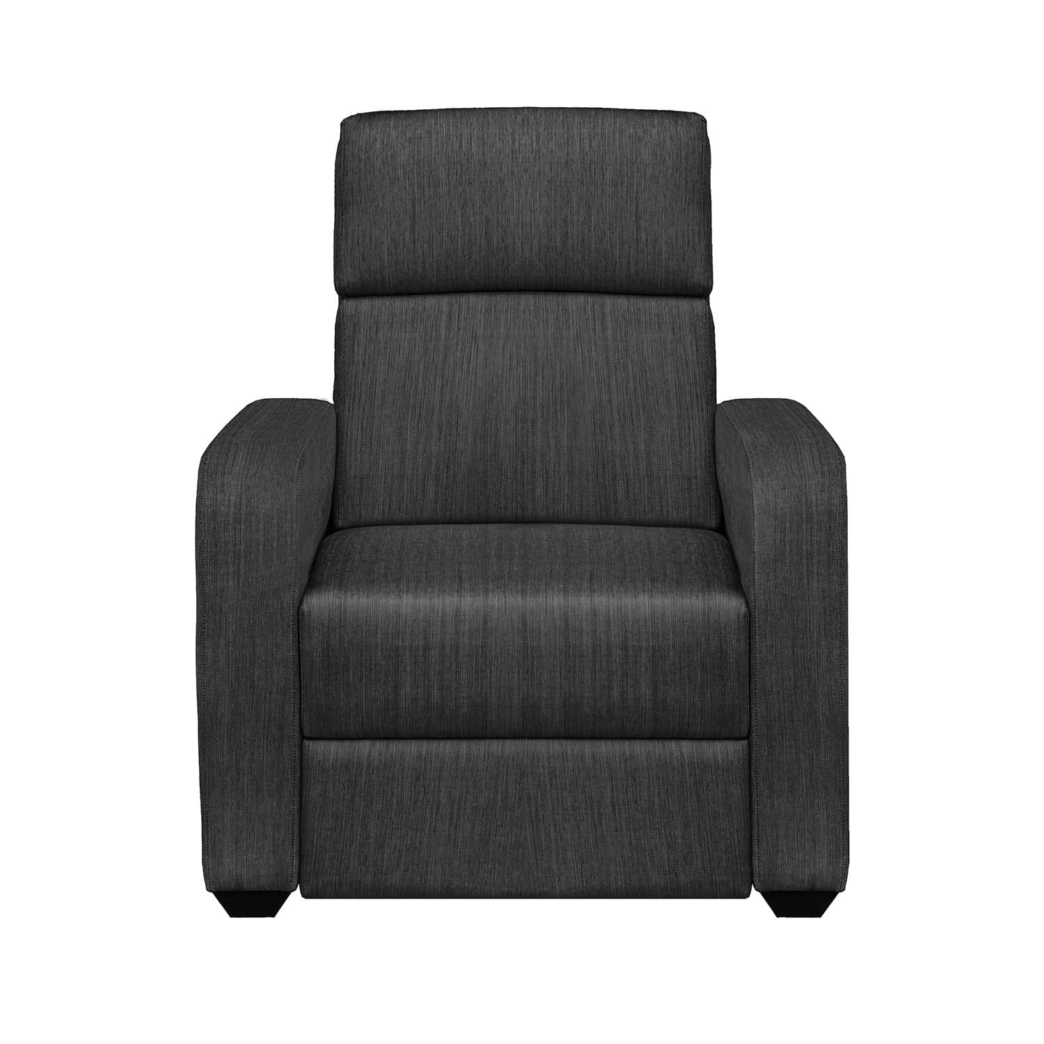 Sillon Reclinable FORLI Fe con bolsillo gris