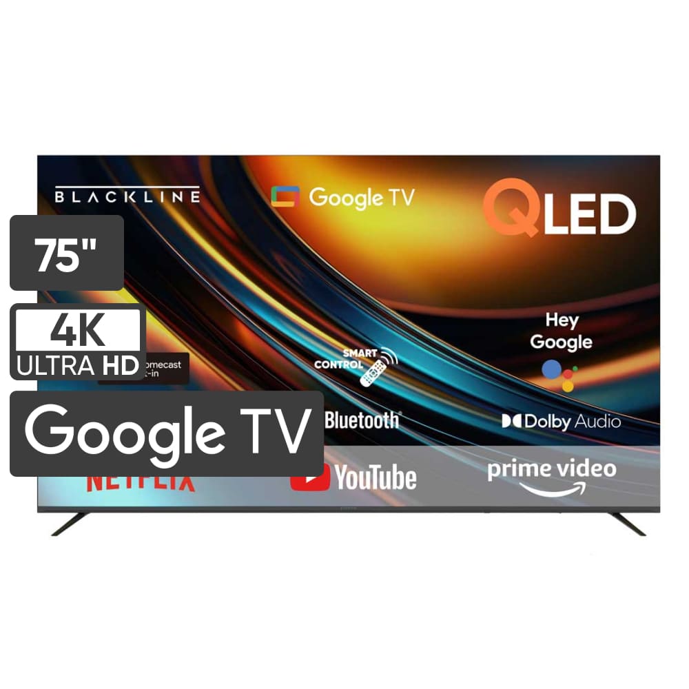 Televisor BLACKLINE QLED 75"" UHD 4K Smart TV BL-TV75QUQG5F4PE