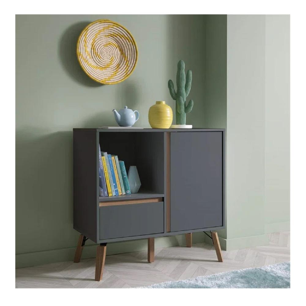 Aparador Multiusos TU MESITA Amazonas color Negro 1 puerta