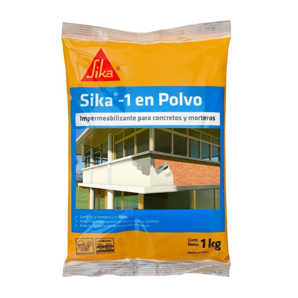 Impermeabilizante de Concreto Sika-1 en polvo 1Kg