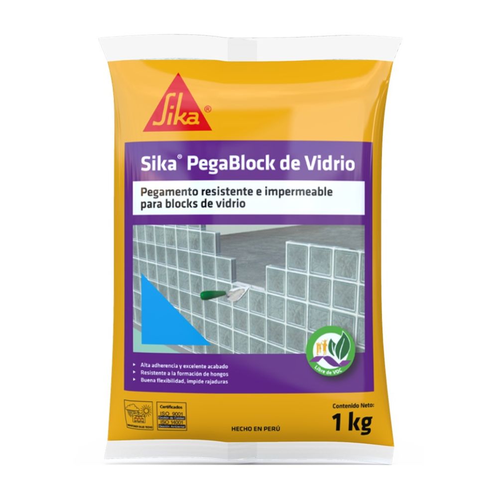 Pegamento para bloques de vidrio Sika Pegablock 1 Kg
