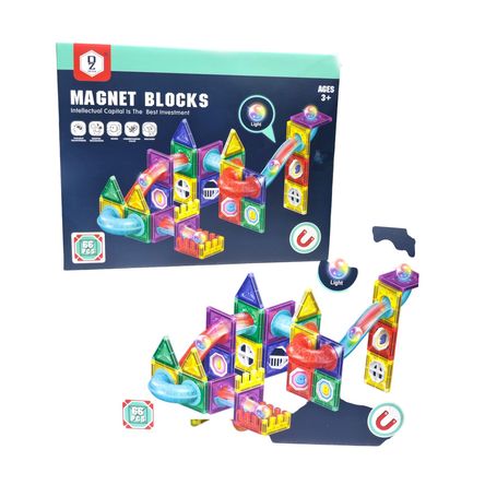 Magnet Blocks: Crea Increíbles Estructuras con Piezas Magnéticas y Luces